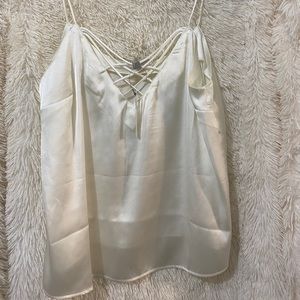Satin Cross Detail Cami H&M